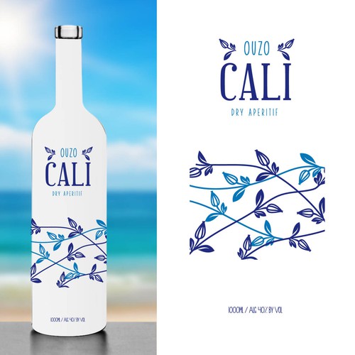 Packaging design for Ouzo Cali