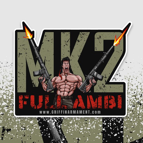Rambo-Style Sticker