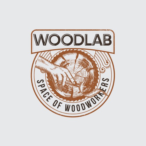 Vintage logo design for the Woodworkers 