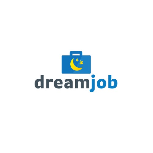 Create a logo design to appeal to job seekers and help them land their dream jobs (include "dream job" in the logo)