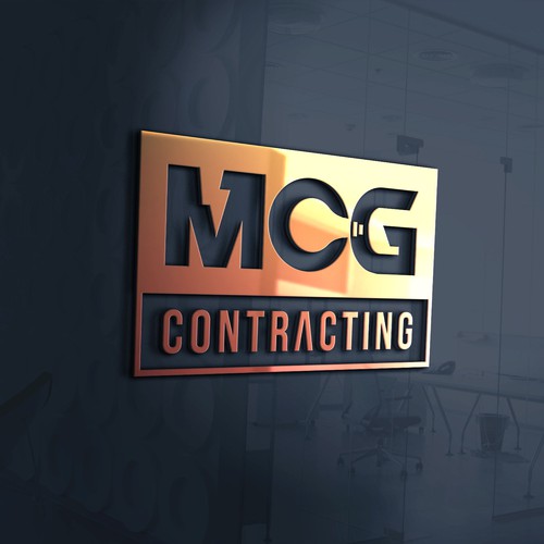Negative space logo