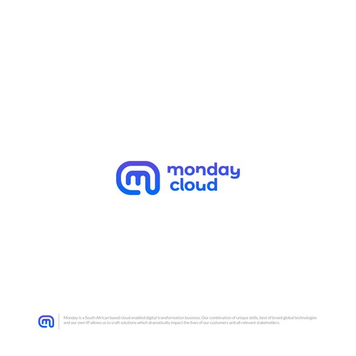 Monday Cloud logo concept