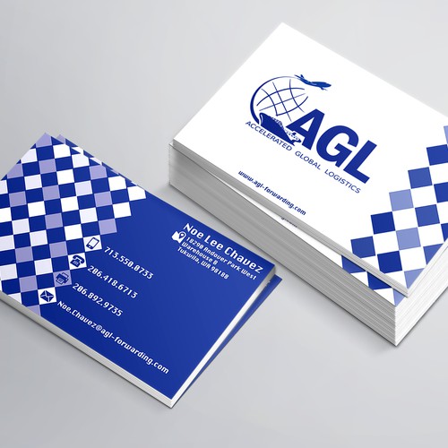 A business card design that will  be passed around in 7 continents