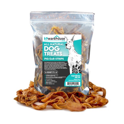 Natural Dog treat Label Design
