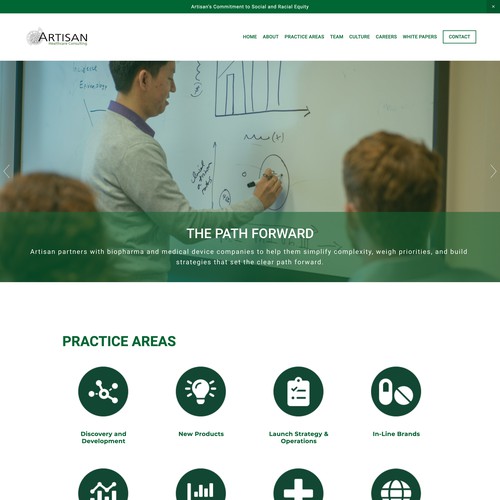Professional Redesign for Healthcare Consulting Firm