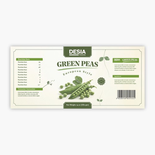 DESIA FOODS - GREEN PEAS