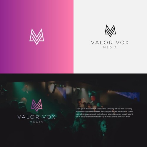 unique logo for valor vox media