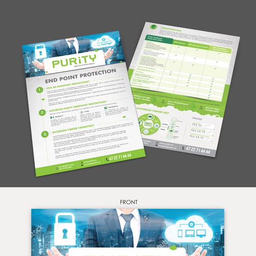 Creative Flyer Design for Purity IT AS