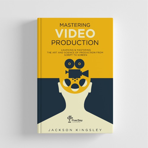 Book cover design for video production  training
