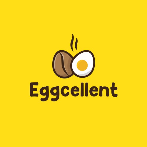 Egg and Coffee Logo Design