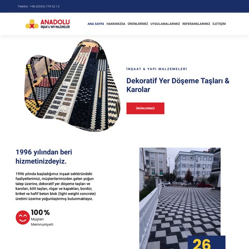 Anadolu İnşaat Building Company Web Site Design