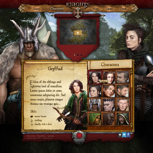 Help Gemstone Knights with a new website design