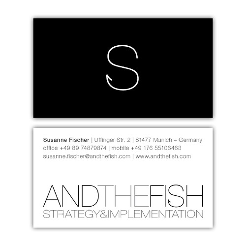 business card for ANDTHEFISH