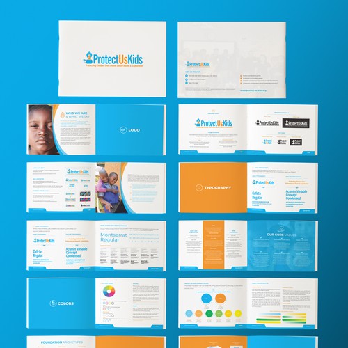 Protect Us Kids Foundation Brand Guide Design