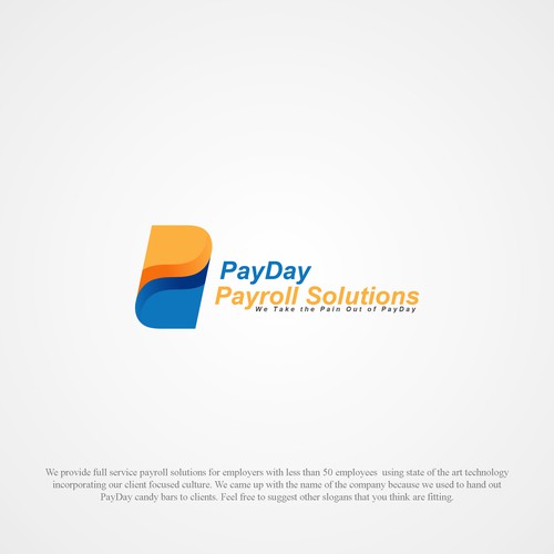 PayDay Payroll Solutions logo design.