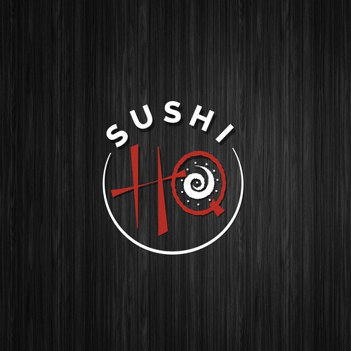 sushi HQ Logo design 