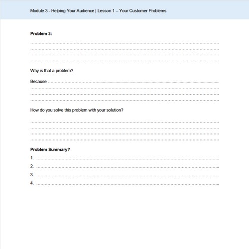 Word template for a questionnaire