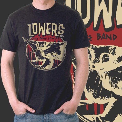 NYC band t-shirt design. Inspired by vintage punk and metal t-shirts.