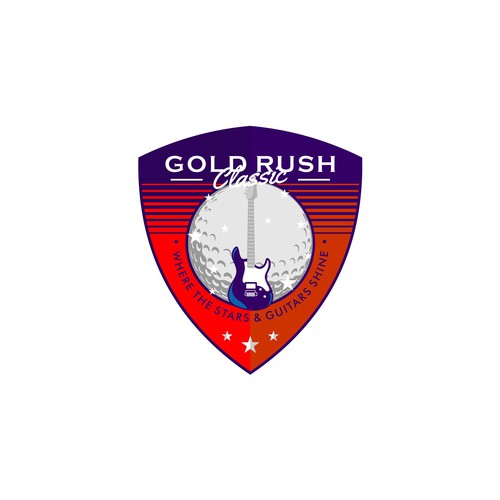 Sports logo for gold rush classic