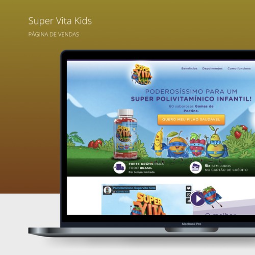 Super Vita Kids - Landing Page
