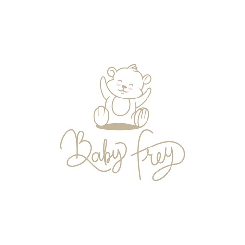 Cute logo animal character for Baby Frey