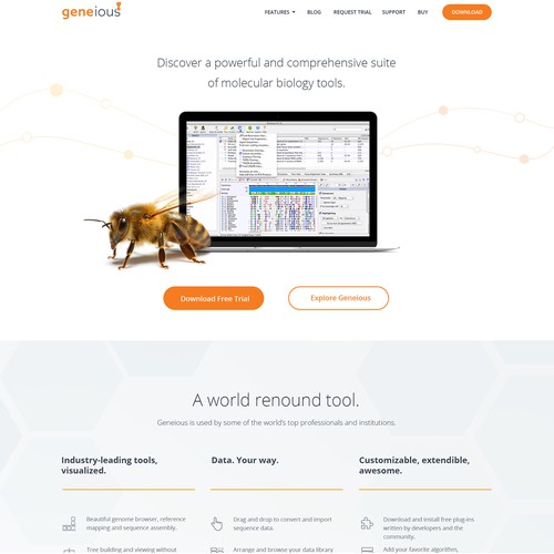 Geneious Website Homepage