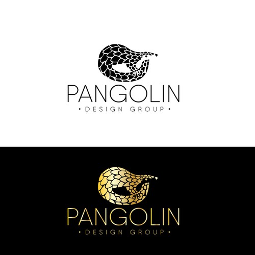 Concepto de logo llamado PANGOLIN