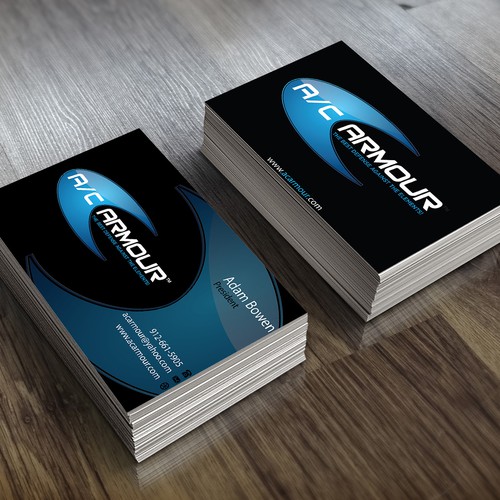 Create a Eye Catching business card for A/C ARMOUR