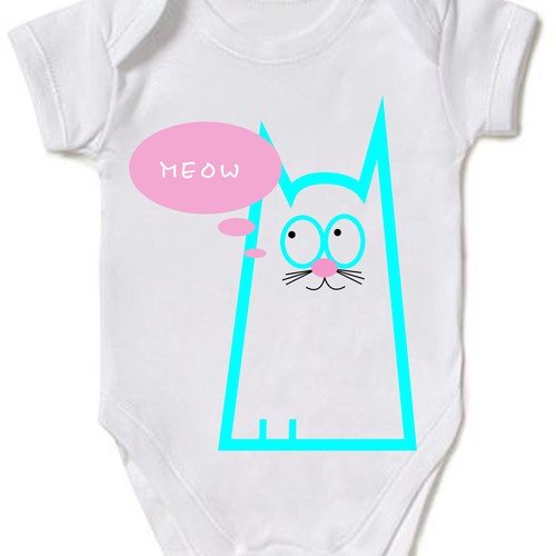 Body suit design for 6 - 12 months old baby girl