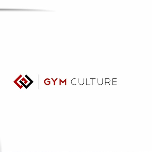 simple logo for Gym Culture fitness retail store