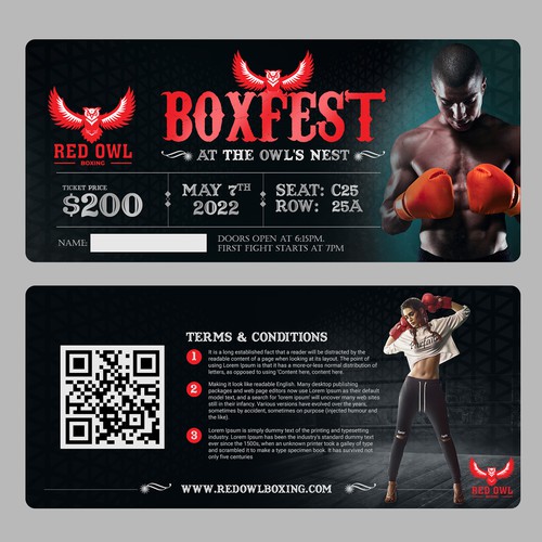 Event Ticket Design