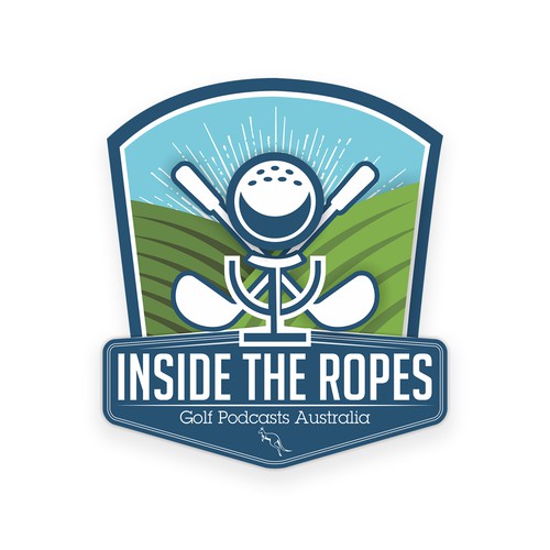 Logo concept for golf podcast