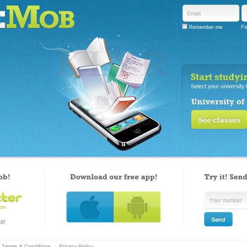 www.coursemob.com needs a new design