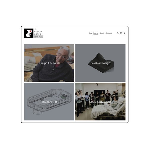 Engineering portfolio website for JS Design Group