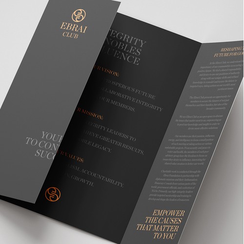 Luxury brochure for private club from England 