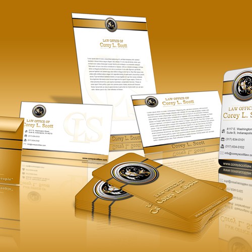 stationery for Law Office of Corey L. Scott, P.C.