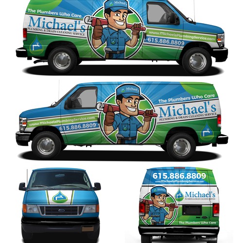 Michaels Van wrap design