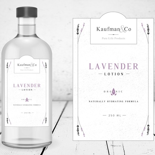 Simple Label Design for Natural Healthcare Product Company