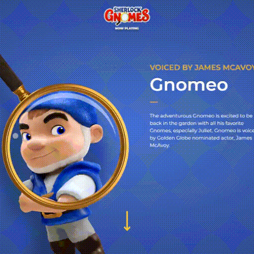 Sherlock Gnomes web page
