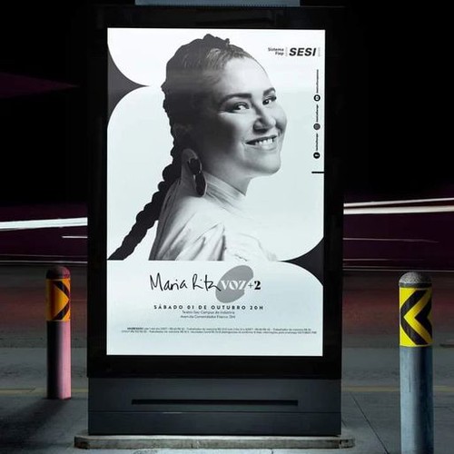 Projeto gráfico show artista Maria Rita/Rio de Janeiro