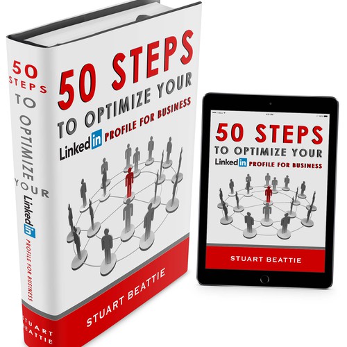 50 Steps to Optimize your LinkedIn Profile for Business - eBook Cover Design