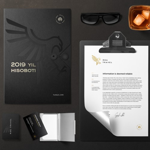 RDA Travel Logo and Branding Identity
