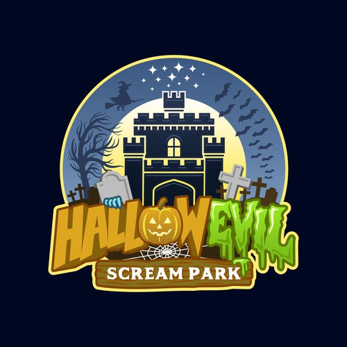 Horror Theme Park Logo Design