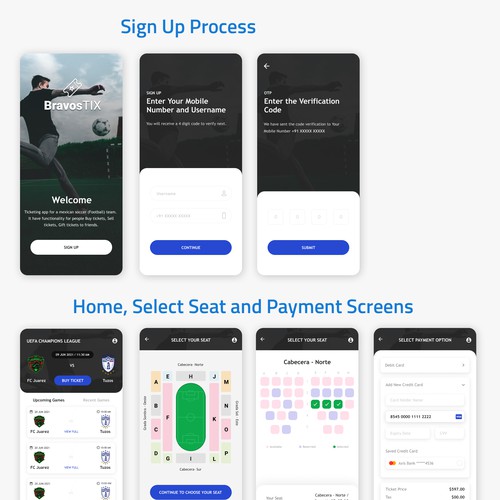 Sports ticket booking app