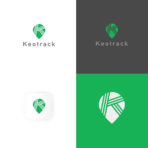 Logotype and pin for GPS tracking company