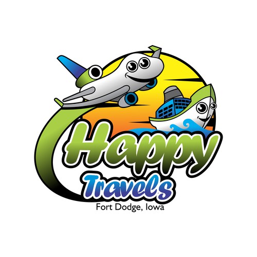 Logo concept for " Happy Travels"