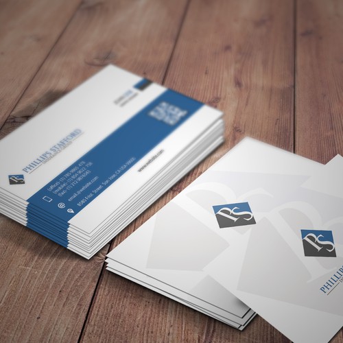 Create a professional modern business card design for a B2B startup