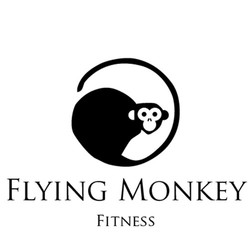 Flying Monkey Fitness Logo Design