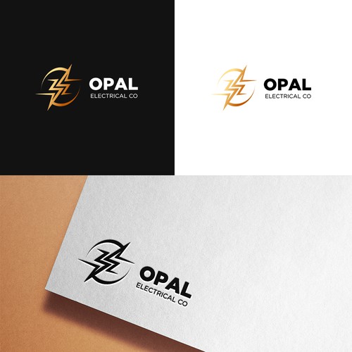 Opal Electrical CO - A modern sophisticated Logo for an Electrical Company