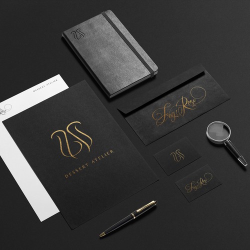 Elegant logo for an ice cream atelier